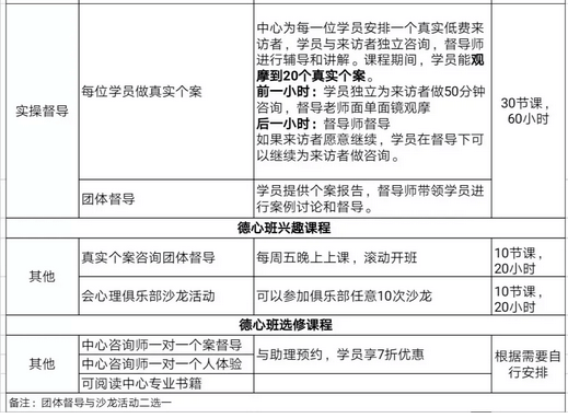 精神分析动力取向两年系统培训德心班