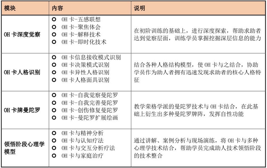 陈志稳“OH卡整合分析”认证班系列课程
