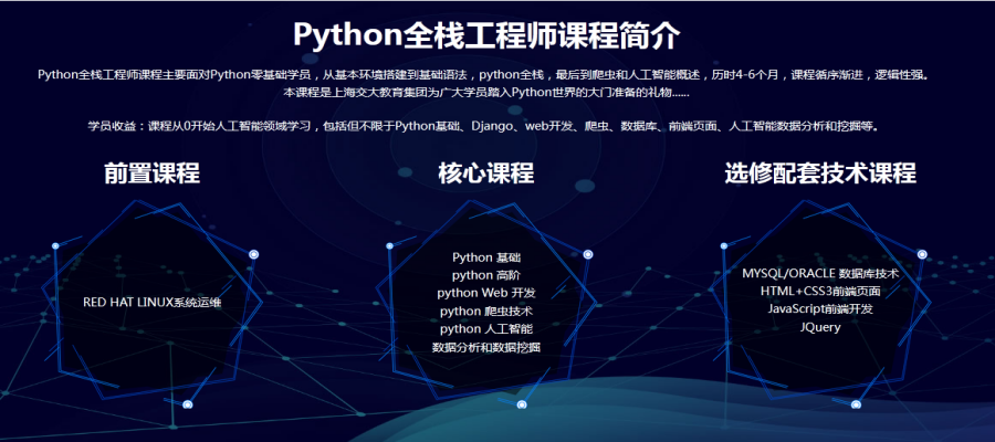 上海Python全栈开发培训