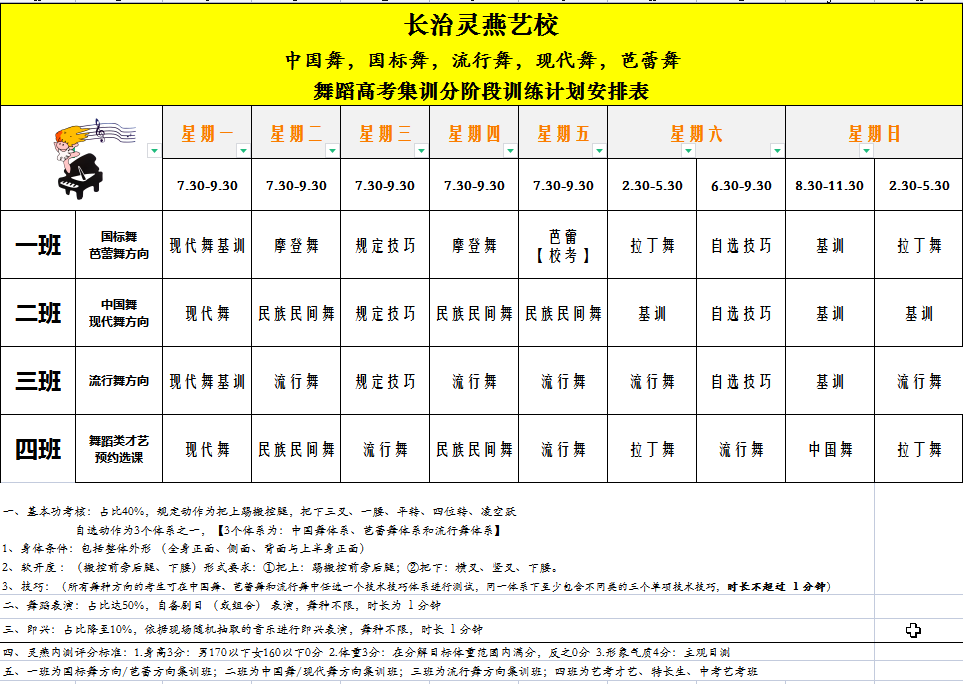 流行舞艺考