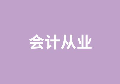 会计从业