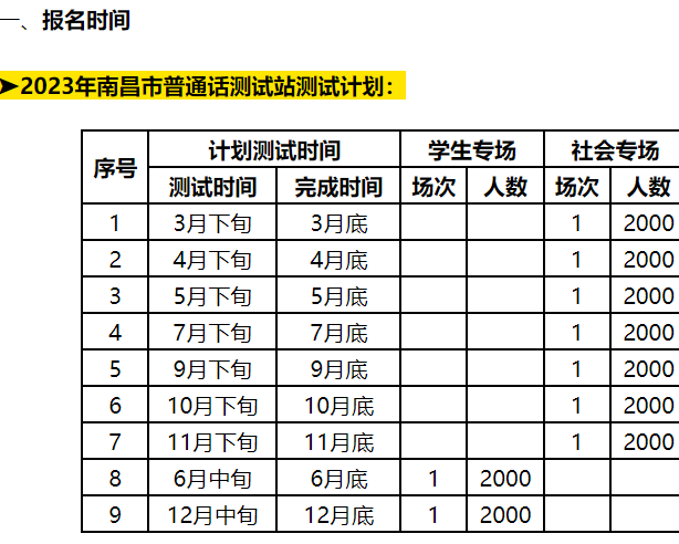 南昌市普通话证考试报名要求及考试要求