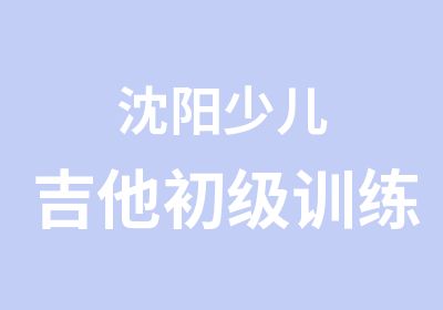 沈阳少儿吉他初级训练