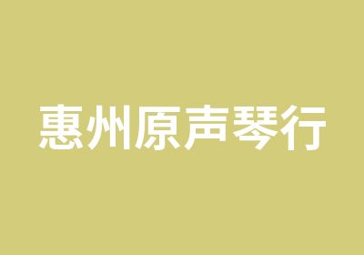 惠州原声琴行