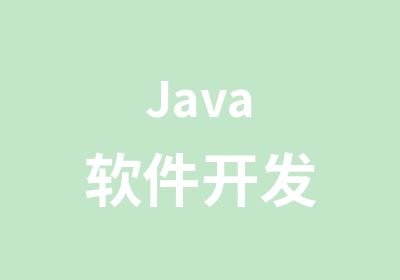 Java软件开发