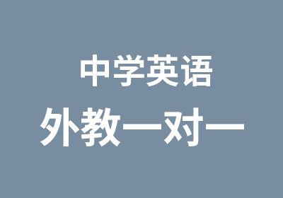 中学英语外教