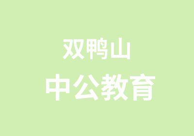 双鸭山中公教育