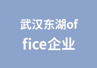 武汉东湖office企业培训PPT内训