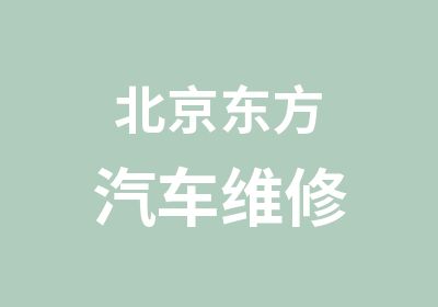 北京东方汽车维修