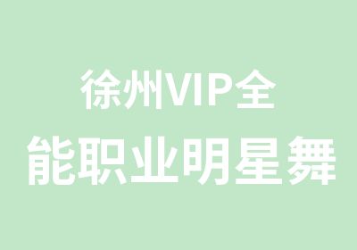 徐州VIP全能职业明星舞蹈教练班
