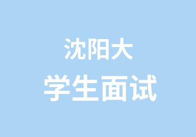 沈阳大学生面试