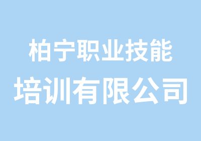 柏宁职业技能培训有限公司