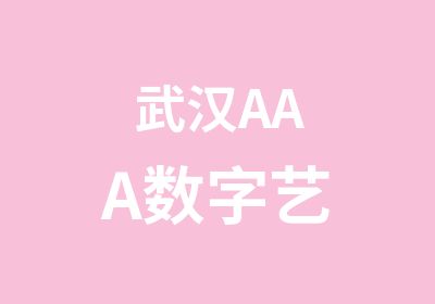 武汉AAA数字艺术教育