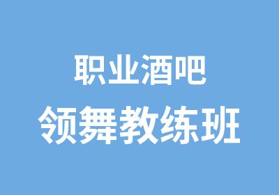 职业酒吧领舞教练班