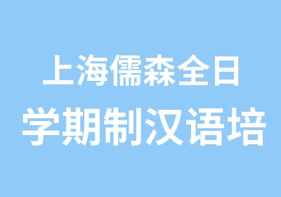 上海儒森全日学期制汉语培训课程