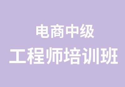 电商中级工程师培训班