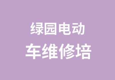 绿园电动车维修培