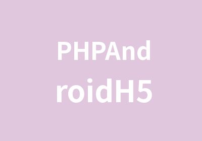 PHPAndroidH5手机移动端开发