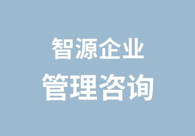 智源企业管理咨询