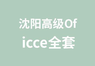 沈阳Oficce学习培训