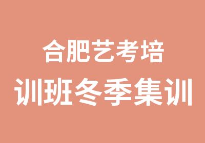 合肥艺考培训班冬季集训