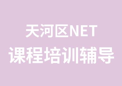 天河区NET课程培训辅导班