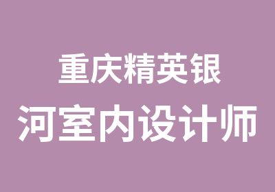 重庆精英银河室内设计师