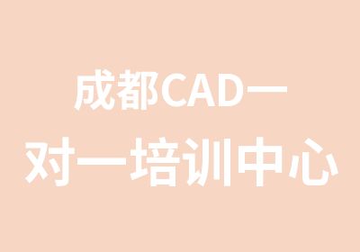 成都CAD培训中心