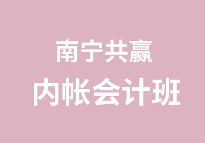 南宁共赢内帐会计班