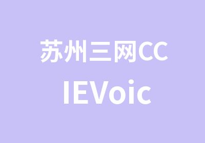 苏州三网CCIEVoice认证培训