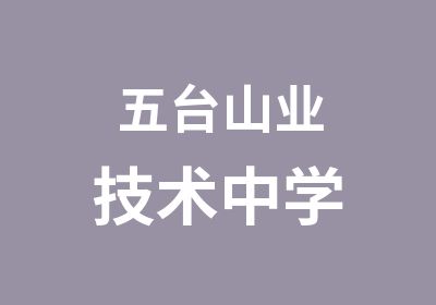 五台山业技术中学