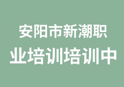 安阳市新潮职业培训培训中心