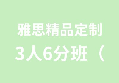 雅思精品定制3人6分班（B）