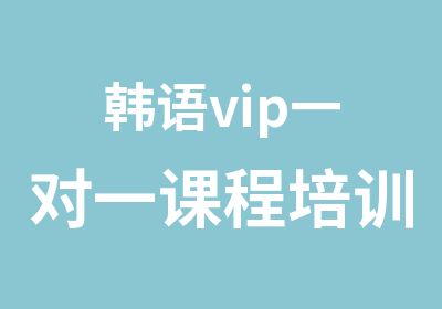韩语vip课程培训