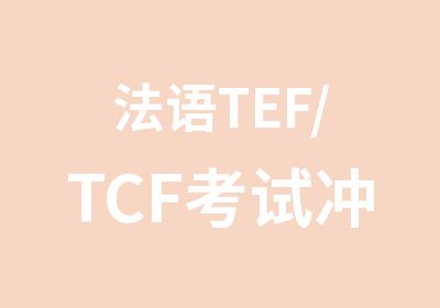 法语TEF/TCF考试冲刺班