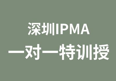 深圳IPMA特训授教