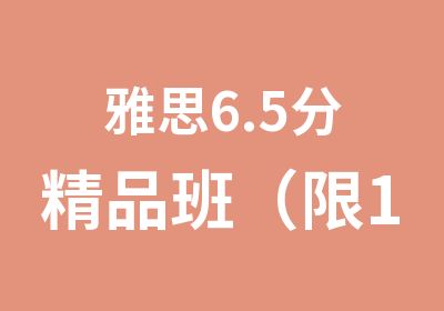 雅思6.5分精品班（限18人）