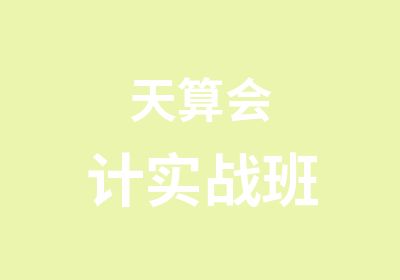 天算会计实战班