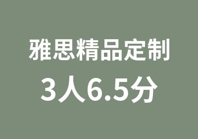 雅思精品定制3人6.5分班（B+C）