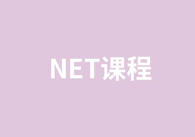 NET课程