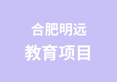 合肥明远教育项目