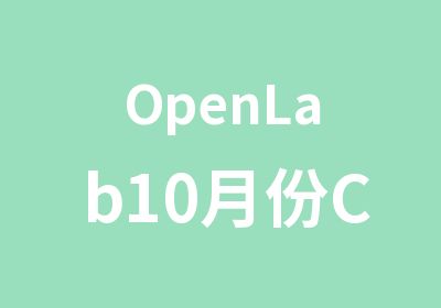 OpenLab10月份CCIE课程
