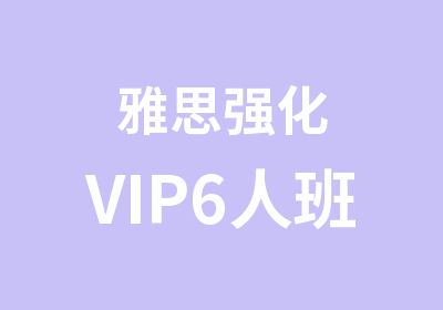 雅思强化VIP6人班