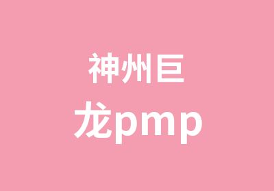 神州巨龙pmp