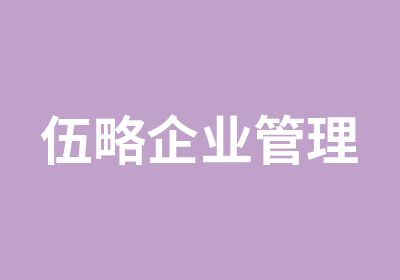 伍略企业管理