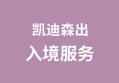 凯迪森出入境服务