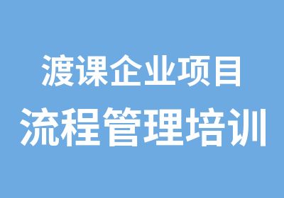 渡课企业项目流程管理培训