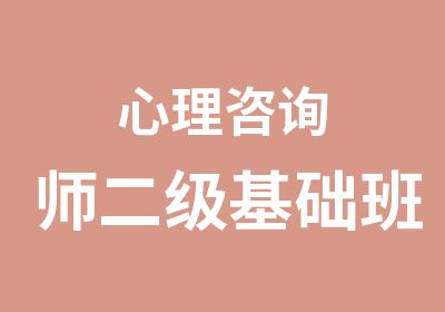 心理咨询师二级基础班