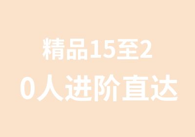 精品15至20人进阶直达班