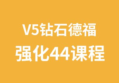 V5钻石德福强化44课程